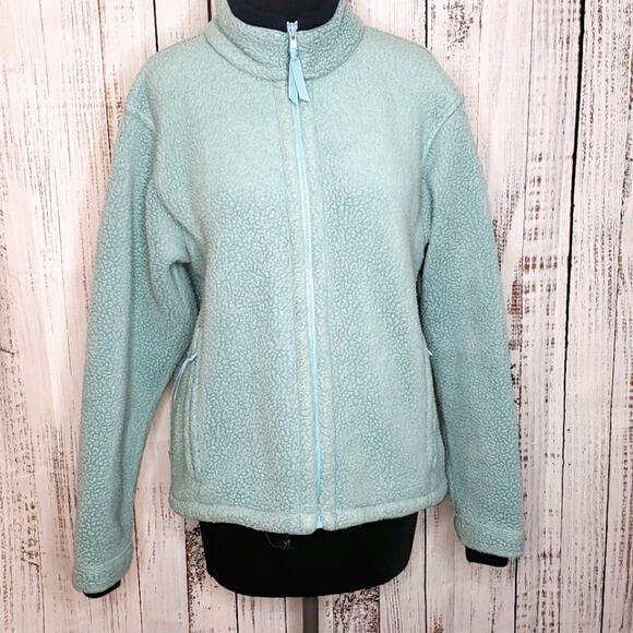 L.L.Bean Vintage Sherpa Full Zip Teddy Jacket - Picture 1 of 14